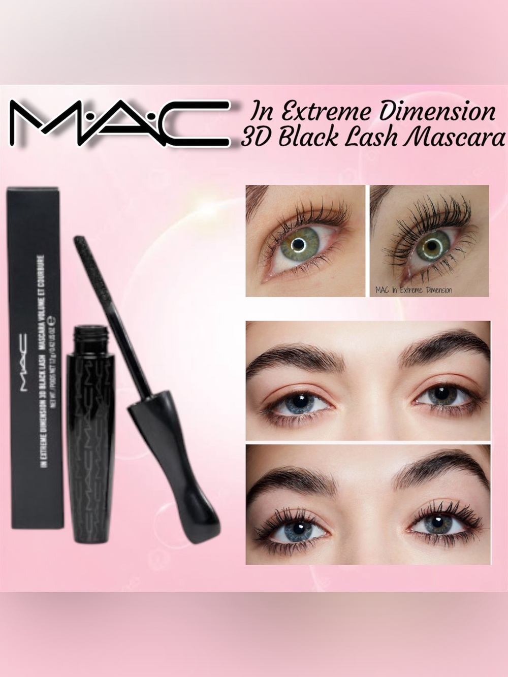MAC In Extreme Dimension | 3D Black Lash Volumizing Mascara | Brand New in Box